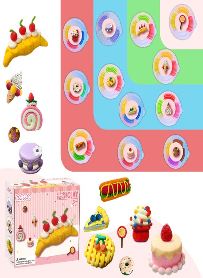 BGick Air Dry Clay for Kids, Cake Themed, DIY Model Magic Clay with Sculpting Tools and Tutorials, 12 Boxes Modeling Magic Soft Clay Art Sculpting Supplies, Arts and Crafts Gift for Kids - Image 5